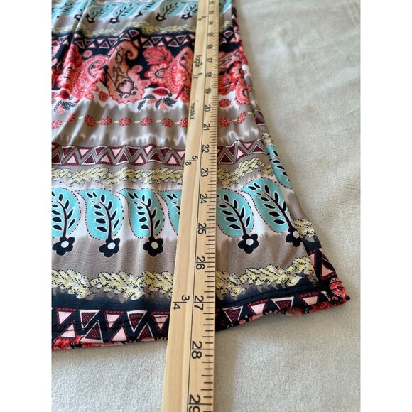 Boho Off Shoulder Bell Sleeve Tunic Top or Dress M Cottagecore Hippie Y2K Style - Picture 4 of 8